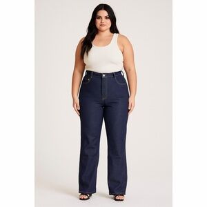Renegade | Deadstock VTG 1970's Plus Size High Rise Dark Wash Crispy Blue Jeans